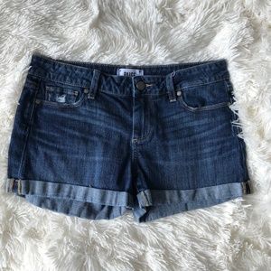Paige Denim Jean Dark Wash Shorts Size 27